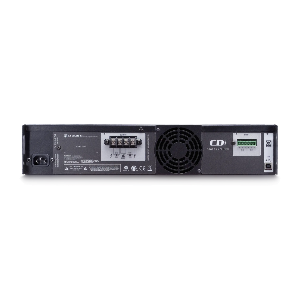 Crown NCDI1000E60 Two-channel, 500W Power Amplifier
