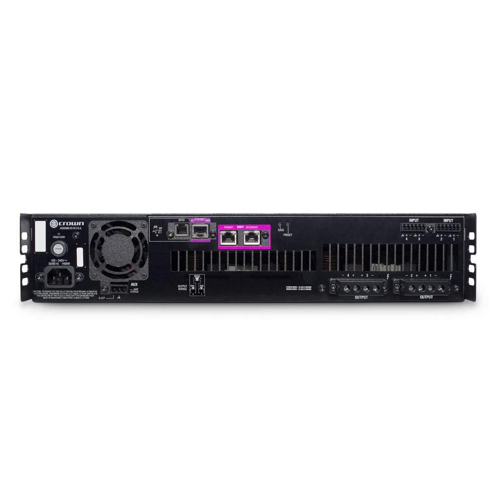 Crown Audio DCI4X300DA-U-EKFX Dante-AES67 With Four Channel DSP Amplifier