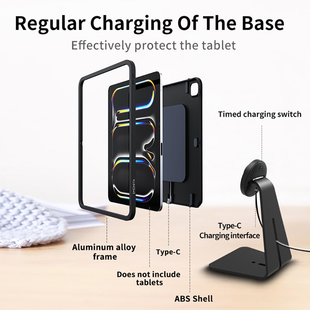 EMONITA iPad Stand Charging Base for iPad Pro 13-in. (M4)