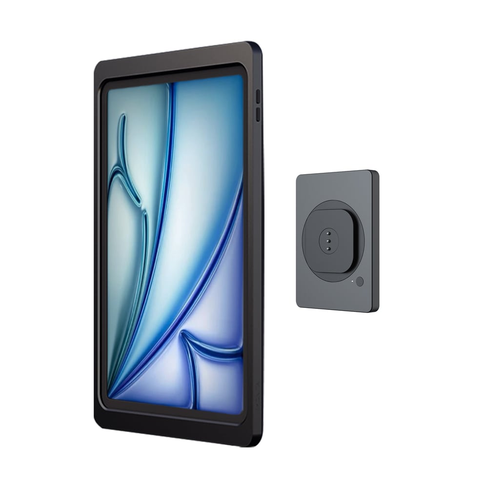 EMONITA Magnetic iPad Wall Mount AC Powered Snap-On Design
