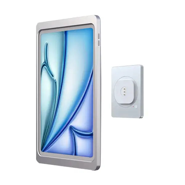 Magnetic iPad Wall Mount – AC Powered, Snap-On Design for Effortless Mounting