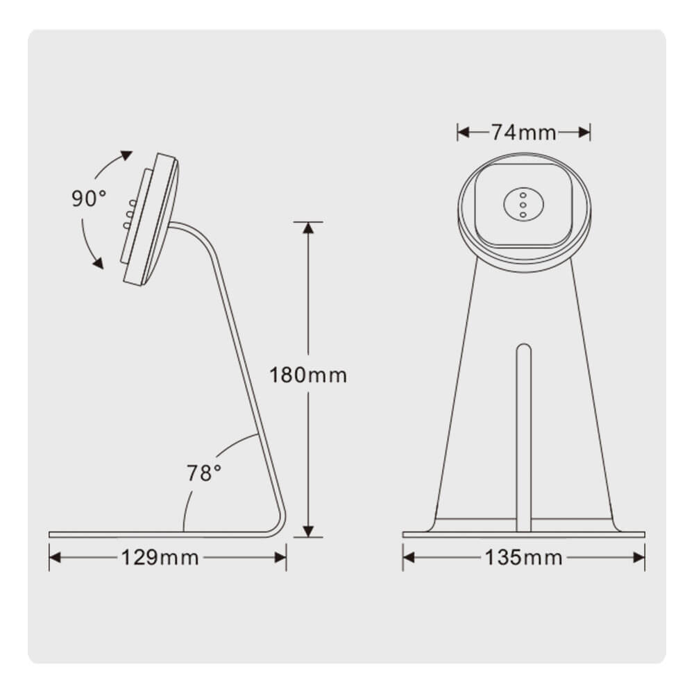 EMONITA Magnetic Mount Charging Base for Huawei MatePad 11-inch Tablet