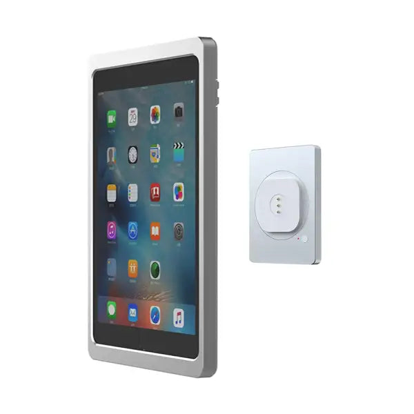 Magnetic iPad Wall Mount – AC Powered, Snap-On Design for Effortless Mounting