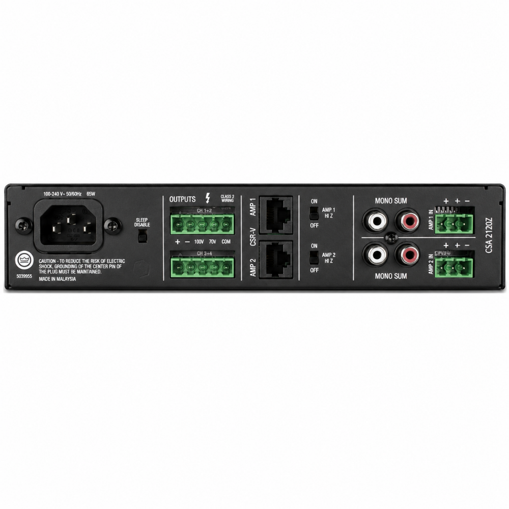 JBL NCSA2120Z-U-EU Commercial Audio Amplifier