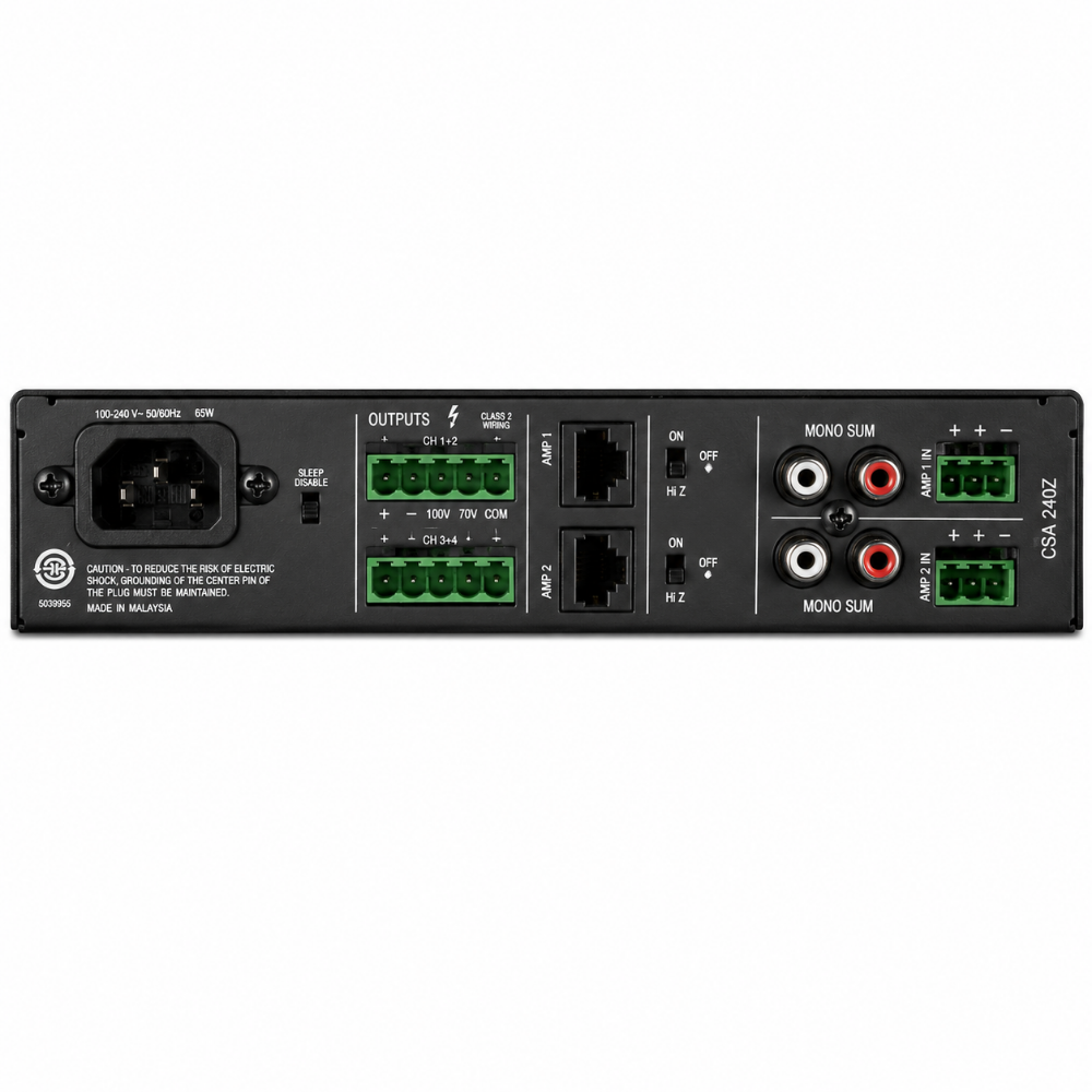 JBL NCSA240Z-U-EU Commercial Audio Amplifier