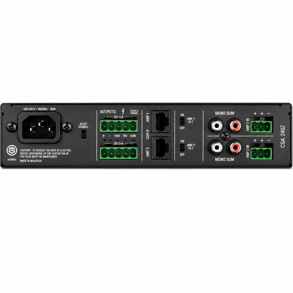JBL NCSA280Z-U-EU DriveCore Commercial Audio Amplifier