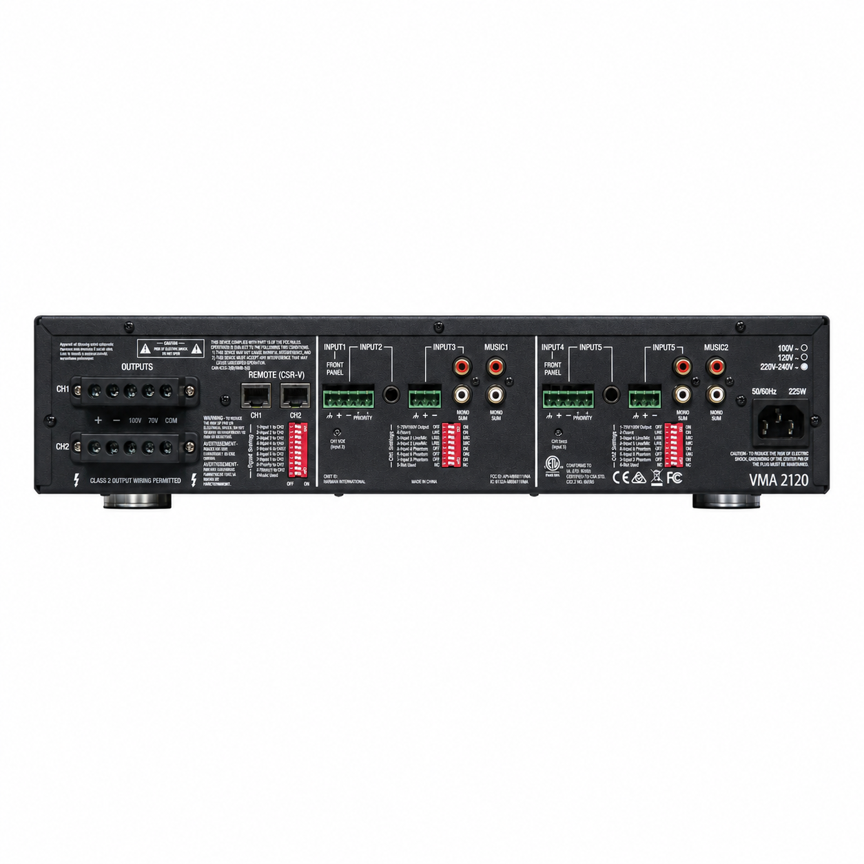JBL NVMA2120-34-EU Dual-Channel Networked Mixer Amplifier