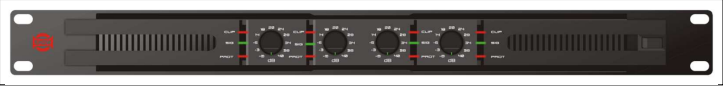Ah500 Show AH500.4 Compact high-voltage Class D Amplifier 480W x 4ch