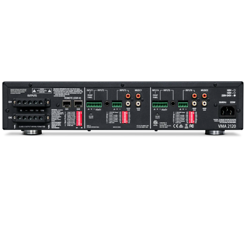 JBL NVMA260-34-EU Dual-Channel Networked Mixer Amplifier