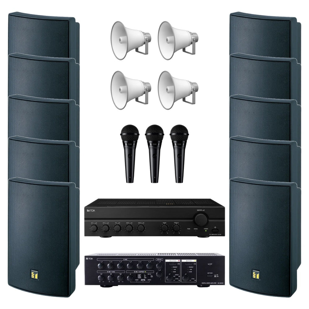 TOA Mosque PA System Bundle — For Medium to Large Mosques