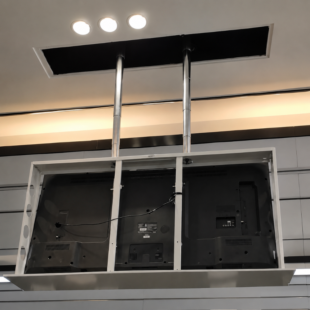 Cinecomfort  TVL32100D Motorized Drop Down Ceiling TV Lift for 32–100 Inch TVs