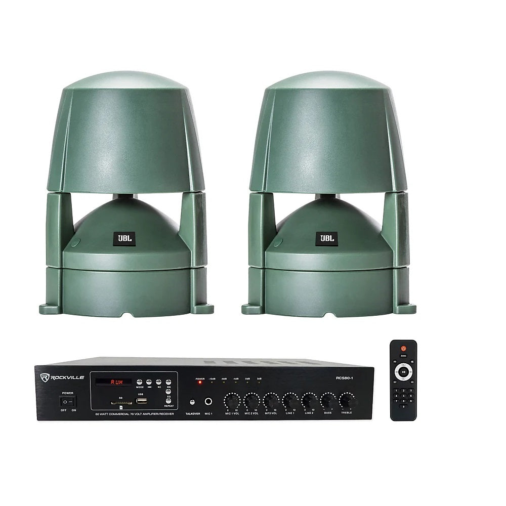 JBL Professional Control 85M Two-Way Coaxial Mushroom Landscape Speaker, 5.25-Inch
