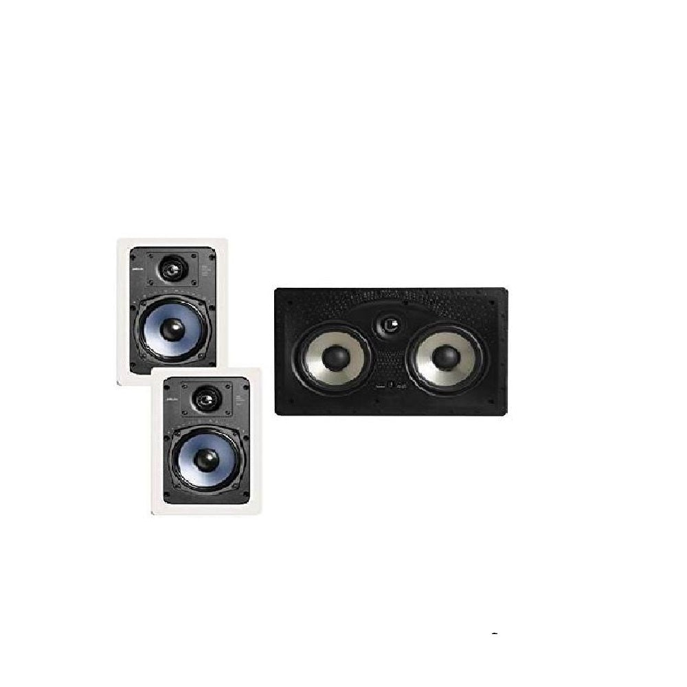 مكبرات صوت مدمجة في الحائط من سلسلة Polk Audio RC55I RCI مع 5 محركات مقاس 1/4 بوصة 