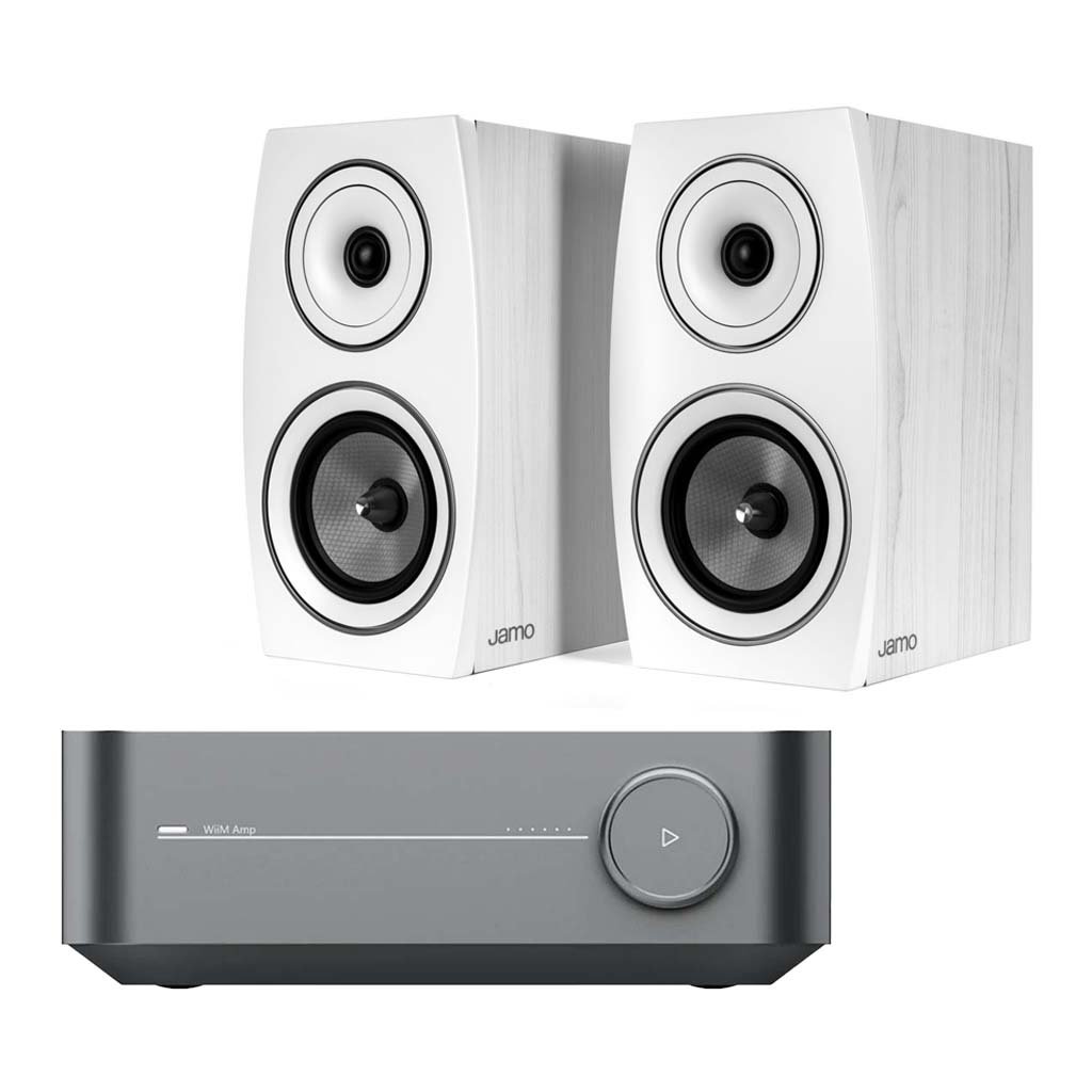 Jamo x  WiiM C 93 II Bookshelf Speaker x Wiim Amp Compact System Bundle