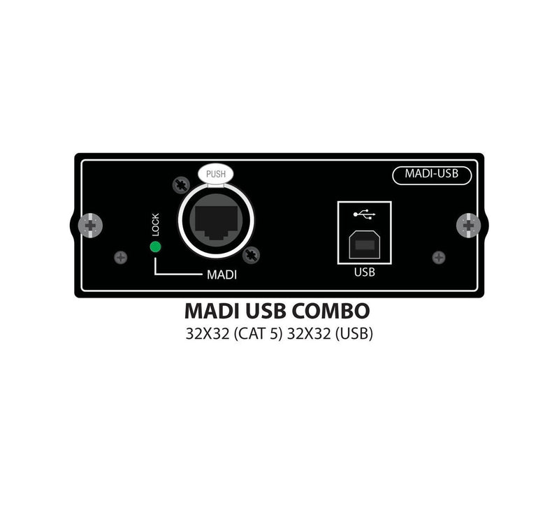 Soundcraft 32 Channel MADI+32CH USB Si Option Card for Stagebox and Record