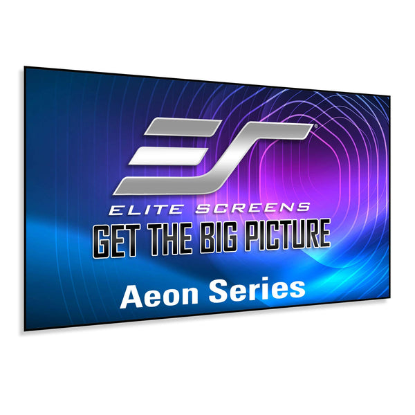 Elite Aeon Fresnel Series Ambient Light Rejecting, 16:9, Home Theater Fixed Frame Projector Screen, Ultra and Short Throw Projectors