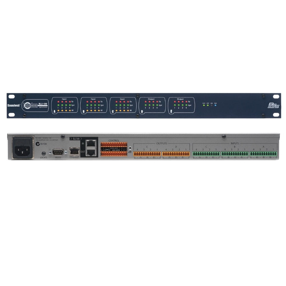 BSS BLU-100 12x8 Signal Processor with BLU link