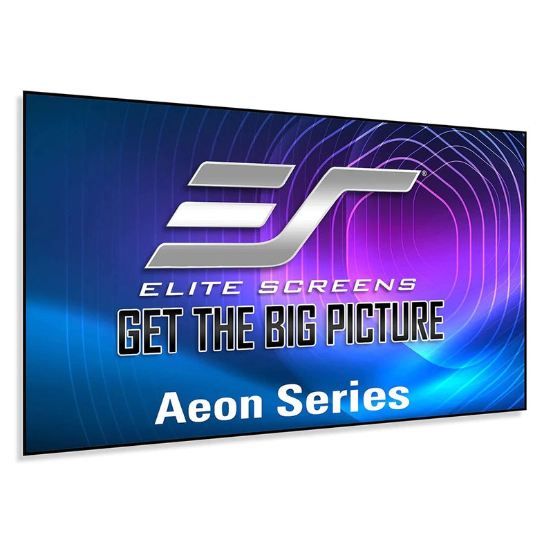 Elite Screens Aeon Series، 16:9، 8K / 4K Ultra HD شاشة عرض بإطار ثابت للمسرح المنزلي، (CineGrey - CineWhite)، قياسية، قصيرة المدى، أجهزة عرض UHD/HD (150 بوصة - 135 بوصة - 120 بوصة) 