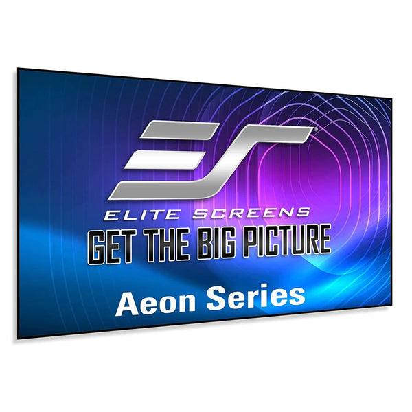 شاشة عرض بإطار ثابت للمسرح المنزلي من سلسلة Aeon Series A8K من Elite Screens (أبيض سينمائي)، نسبة عرض إلى ارتفاع تبلغ 2.35:1 