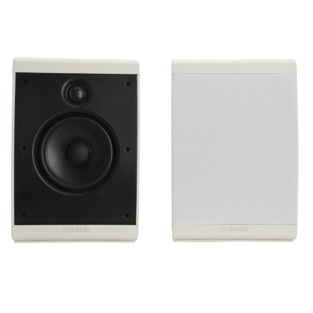 سماعات POLK AUDIO OWM3 باللون الأبيض ومتعددة التطبيقات (زوج) 