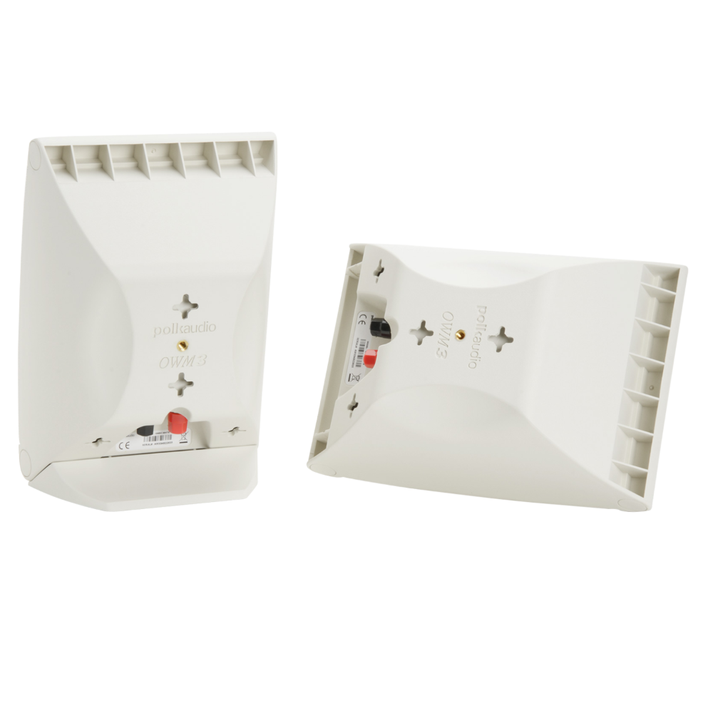 سماعات POLK AUDIO OWM3 باللون الأبيض ومتعددة التطبيقات (زوج) 