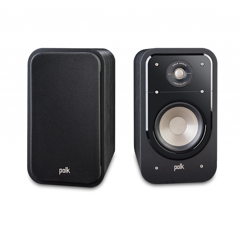 Polk Audio S15 Signature Bookshelf Speakers - Black