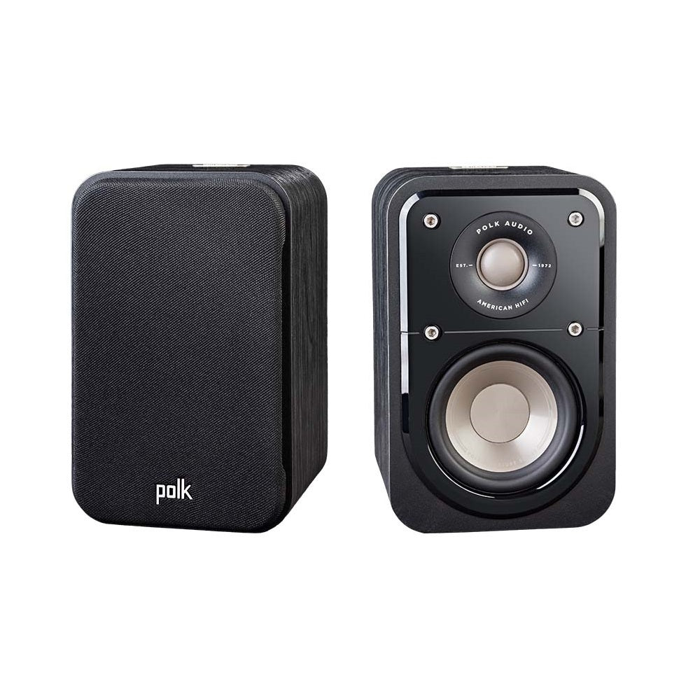 Polk Audio S10 Signature Satellite Bookshelf Speakers - Black