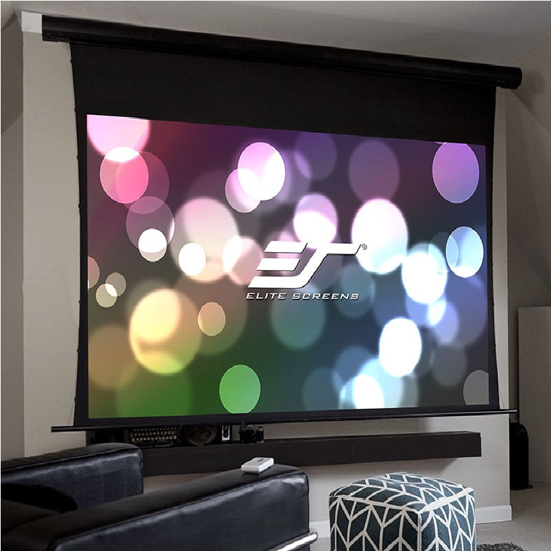 Elite Saker Tab-Tension AcousticPro UHD Series, 16:9, Electric Roll Up Projector Screen, Ultra, short Throw Projectors