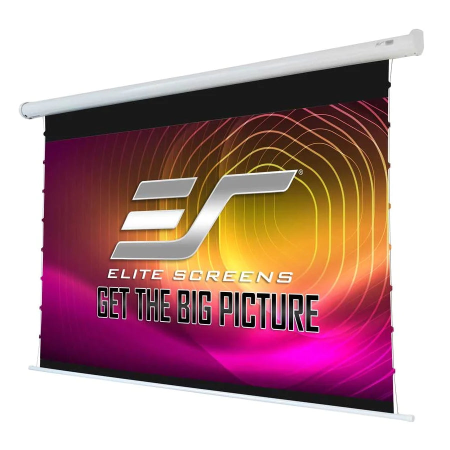 Elite VMAX Tab-Tension 3 Series, 16:9, Electric Motorized Projection Screen, CineWhite, Standard, Short, and Ultra-Short Throw Projectors