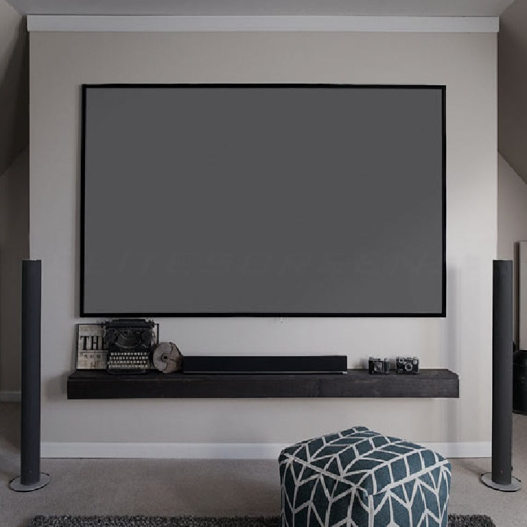 Elite Aeon CineGrey 3D Series ALR Fixed Frame Projector Screen | 16:9 Aspect Ratio, 4K/8K, Ultra HD, 3D, Standard Throw