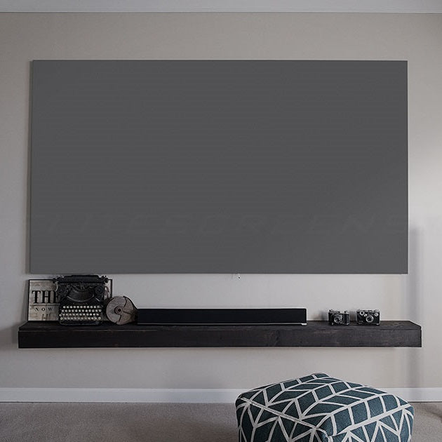 Elite Screens Aeon Series, 16:9, 8K / 4K Ultra HD Home Theater Fixed Frame Projector Screen, (CineGrey - CineWhite), Standard, Short Throw, UHD/HD Projectors (150" - 135" - 120")