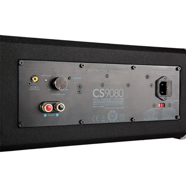 التكنولوجيا النهائية CS9080 مكبر صوت مركزي عالي الأداء مع مضخم صوت مدمج مقاس 8 بوصات ومبرد جهير 