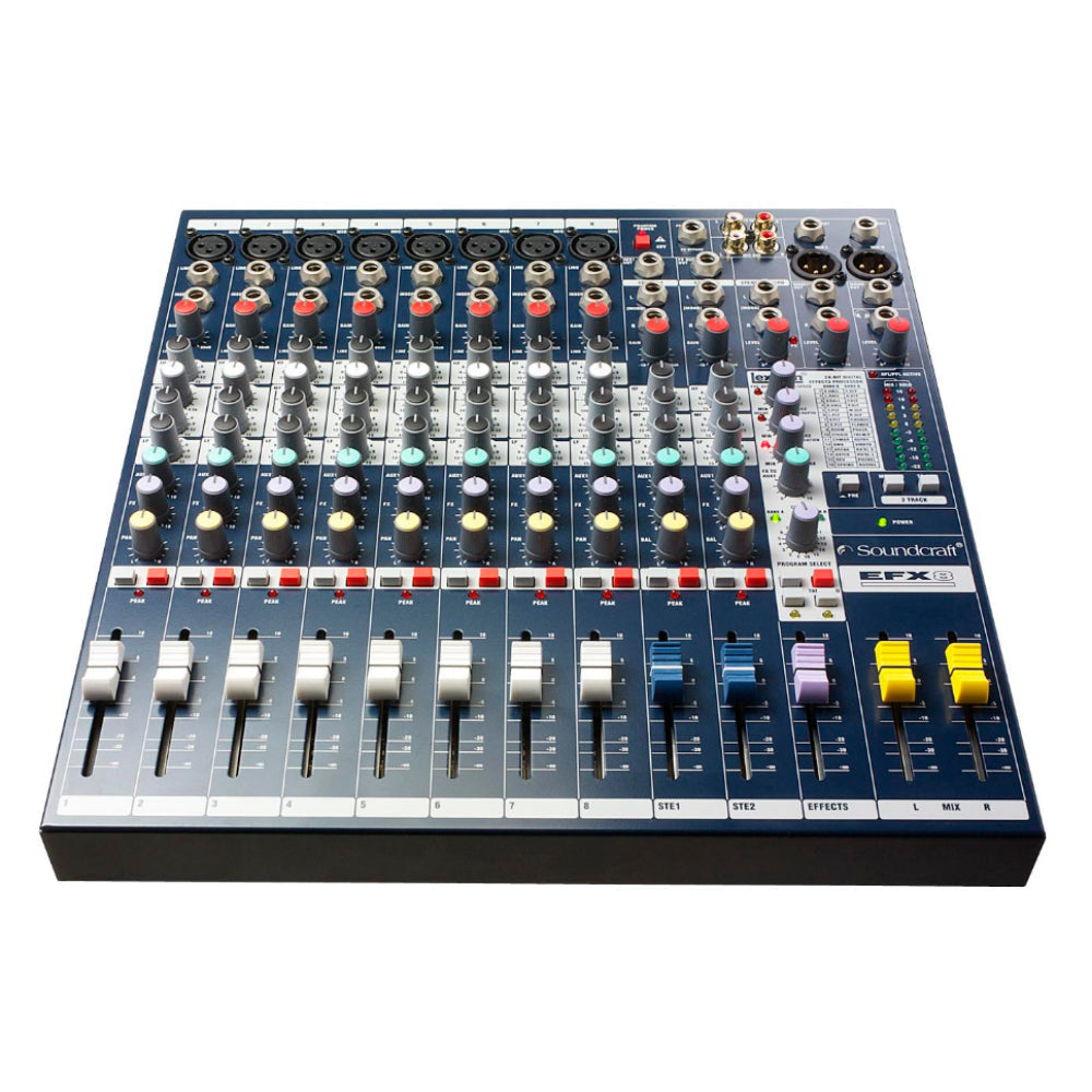 Soundcraft EFX12 خلاطات تأثيرات Lexicon® منخفضة التكلفة وعالية الأداء
