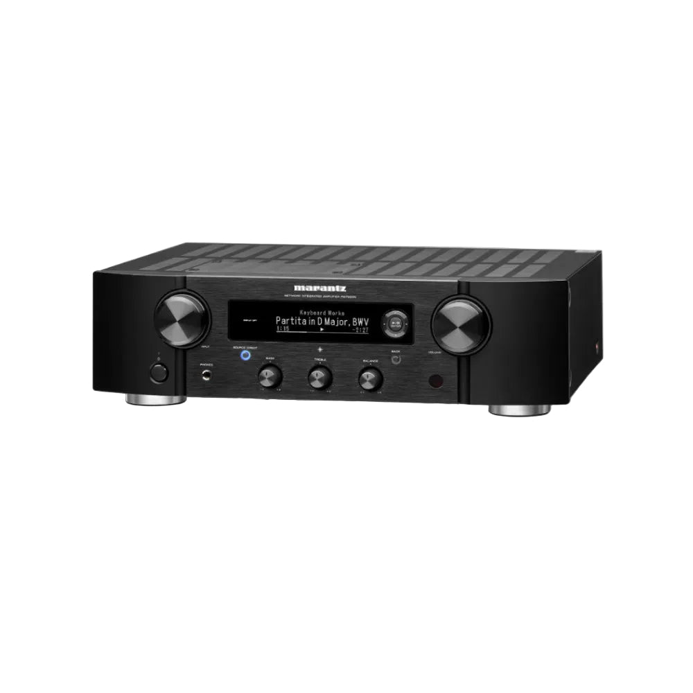Marantz PM7000N مضخم صوت ستيريو هاي فاي مدمج HEOS يدعم المصادر الرقمية والتناظرية المتوافقة مع مدخل Amazon Alexa Phono