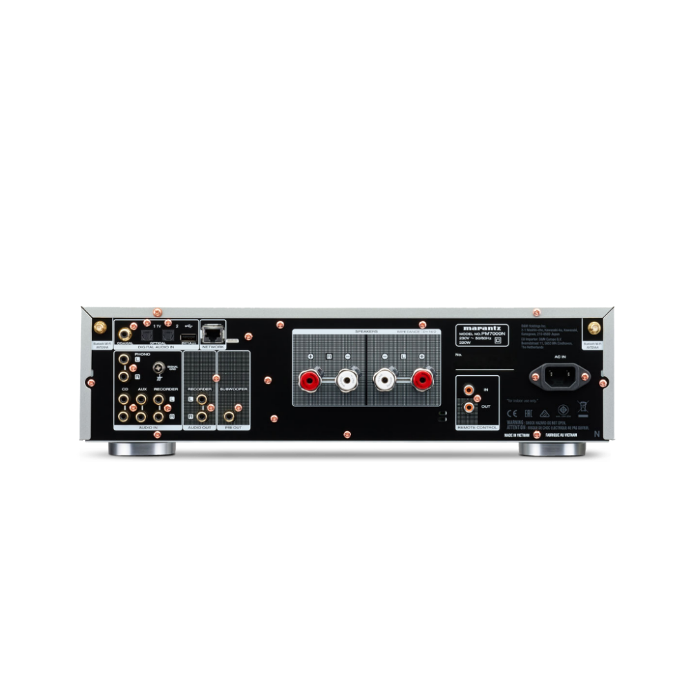 Marantz PM7000N مضخم صوت ستيريو هاي فاي مدمج HEOS يدعم المصادر الرقمية والتناظرية المتوافقة مع مدخل Amazon Alexa Phono