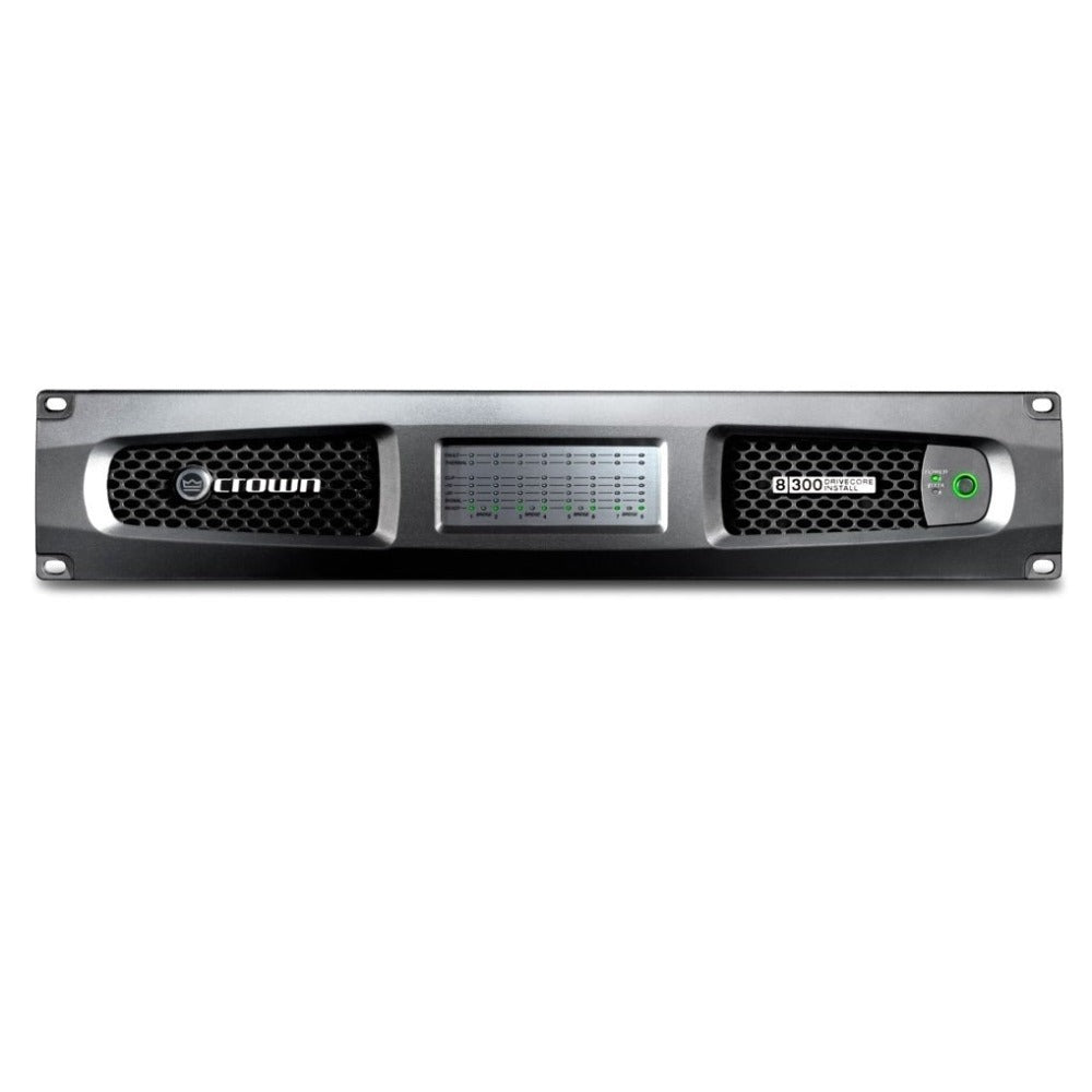 مضخم صوت تناظري بثماني قنوات من Crown Audio DCI8X300-U-EKFX بقدرة 300 واط