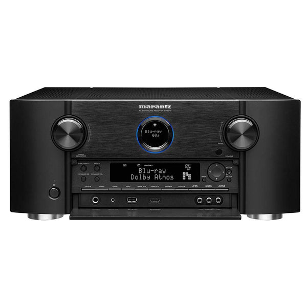 مضخم صوت Marantz SR8015 11.2ch 8K AV مع صوت ثلاثي الأبعاد، HEOS مدمج وتحكم صوتي